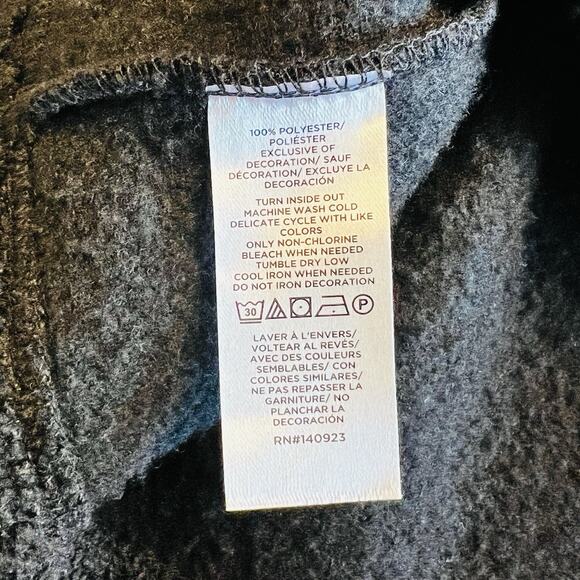 Loft Fair Isle Cozy Sherpa Snap Collar Pullover Sweatshirt Women's Med (A0125) - Picture 6 of 6